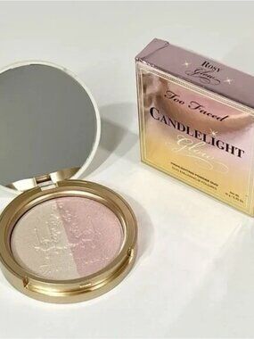 Too Faced Candlelight Glow ROSY GLOW Highlighting Powder Duo (0.35 oz.)